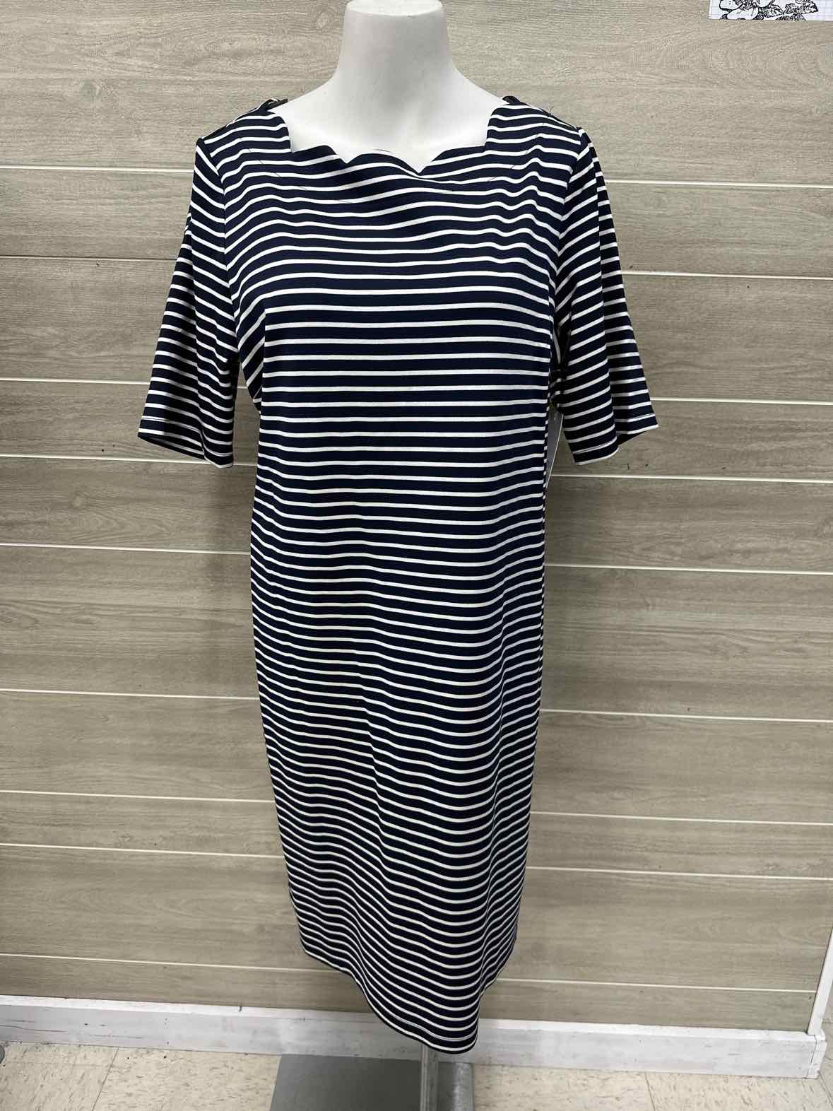 Croft & Barrow Size 10 Navy Womens Dress