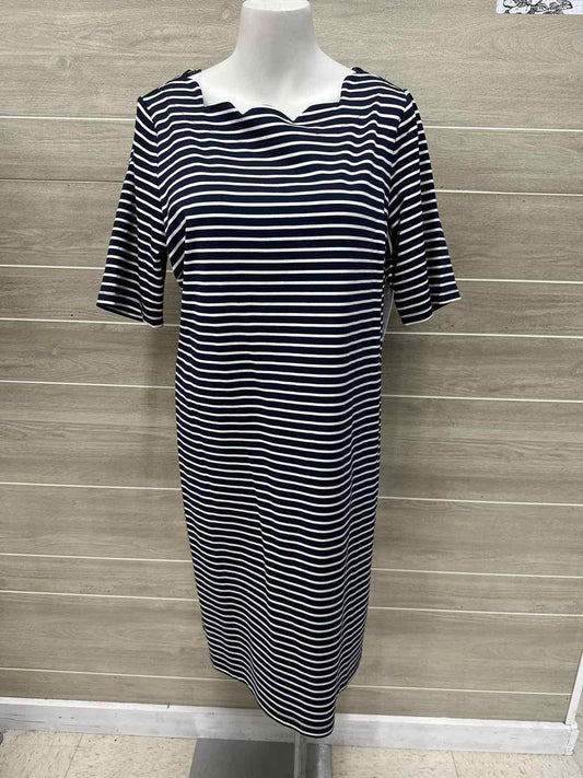 Croft & Barrow Size 10 Navy Womens Dress