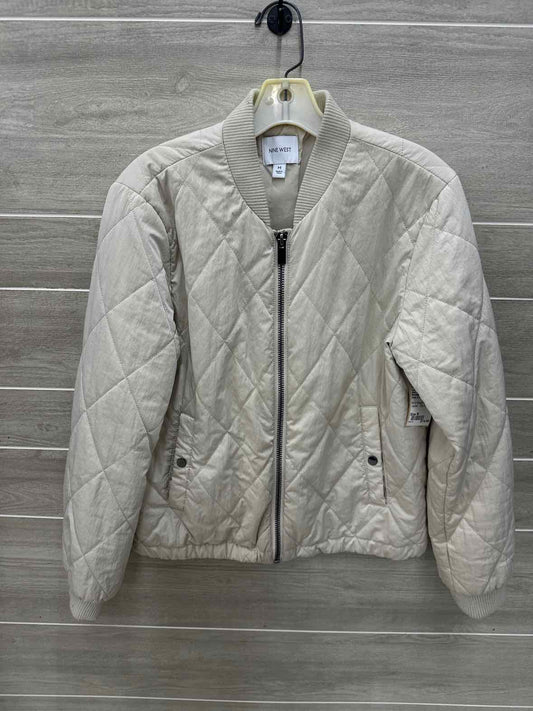 Nine West Beige Womens Size M Jacket (Outdoor)