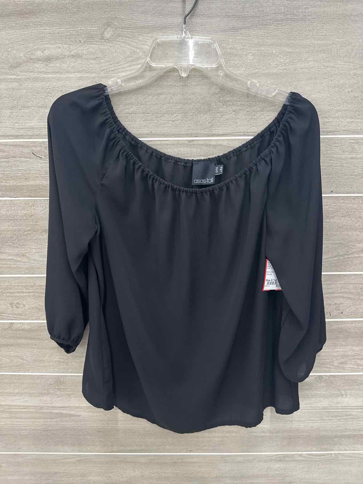 ASOS Black Womens Women Size S Tall Shirt