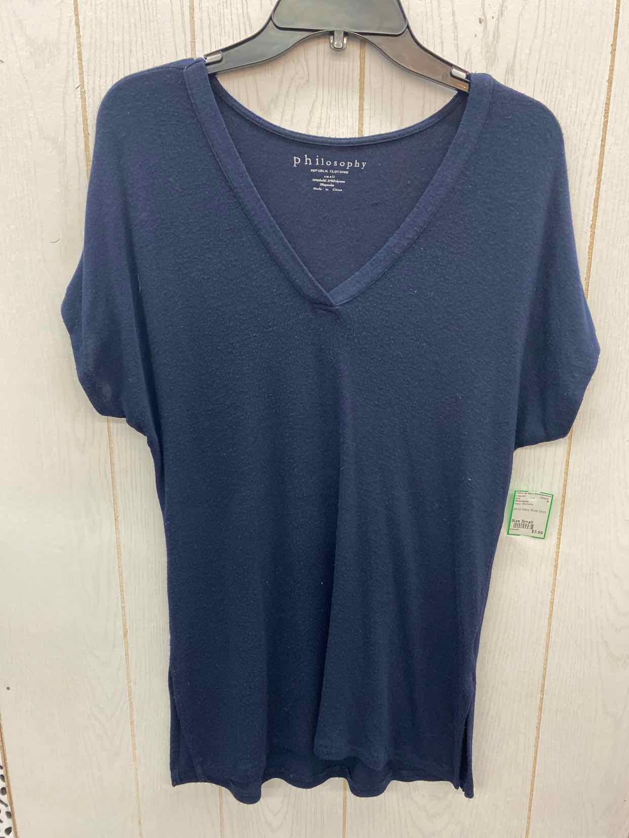 Philosophy Navy Womens Size Small Shirt