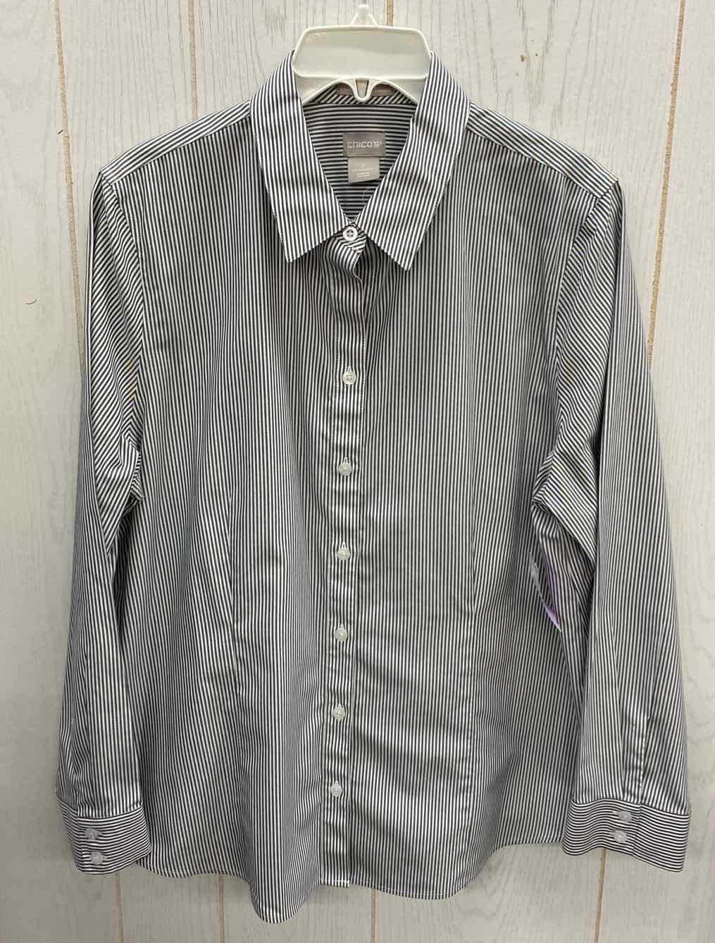 Chico's Gray Womens Size L Shirt