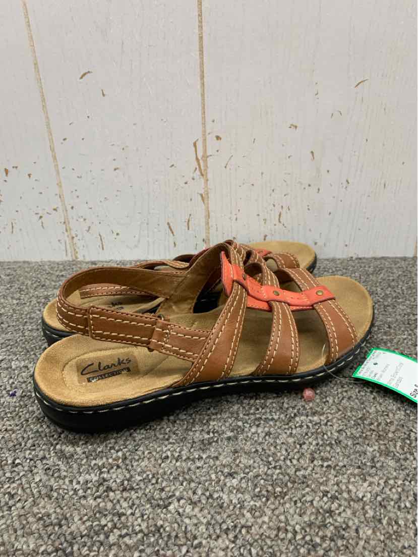 Clarks Brown Womens Size 8 Sandals