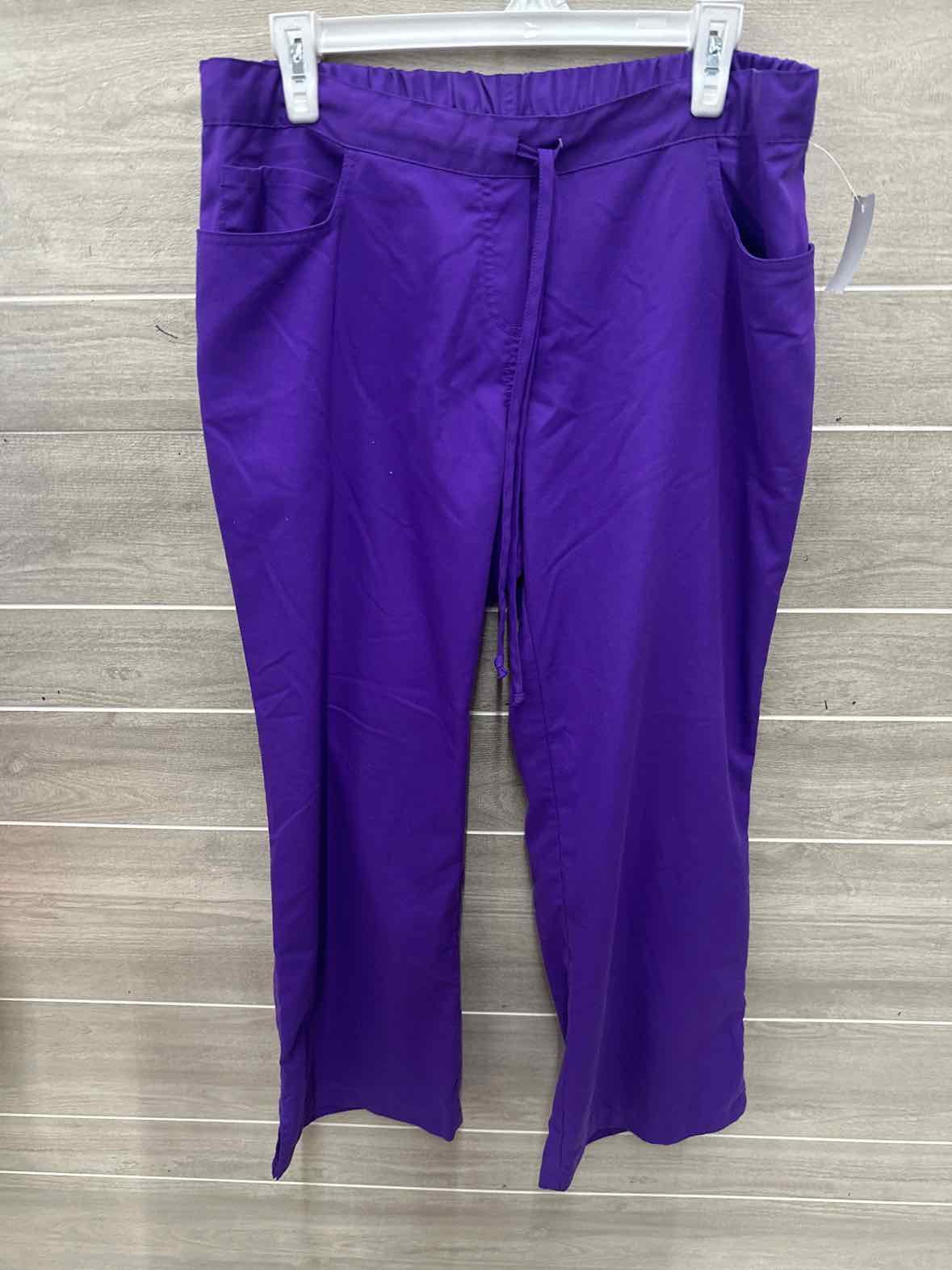 Greys Anatomy Size XL Purple Womens Scrub Pants