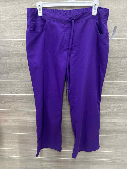 Greys Anatomy Size XL Purple Womens Scrub Pants