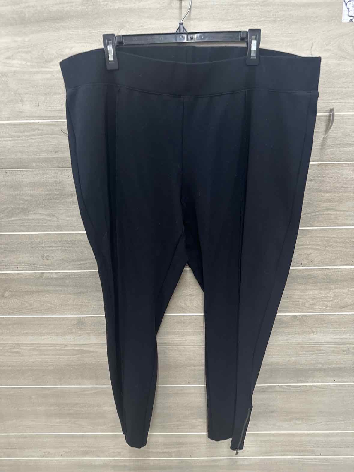 Lands End Size 20/22W Black Plus Pants