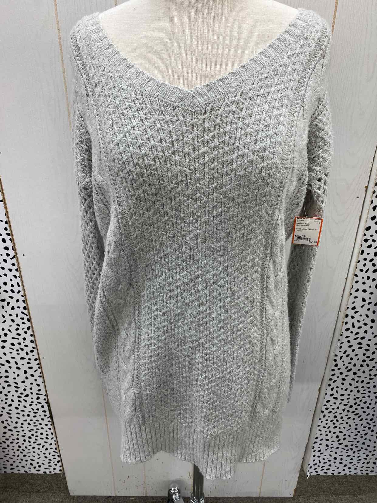 American Eagle Gray Womens Size 6P Dress