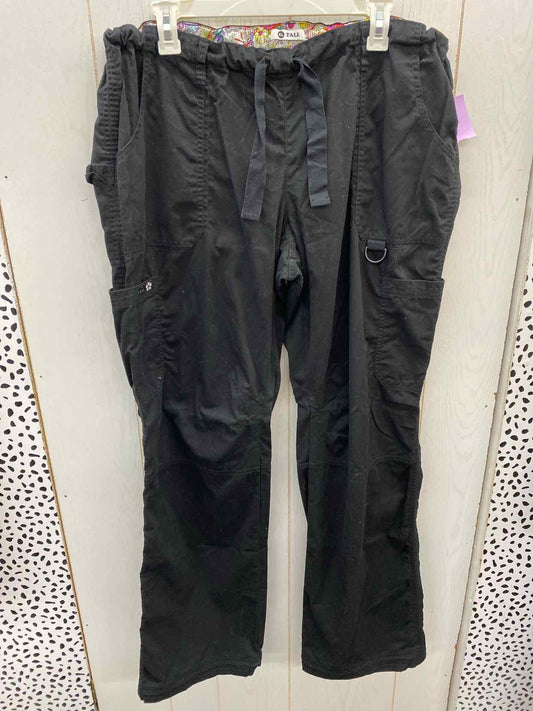 Koi Black Womens Size XL/Tall Scrub Pants