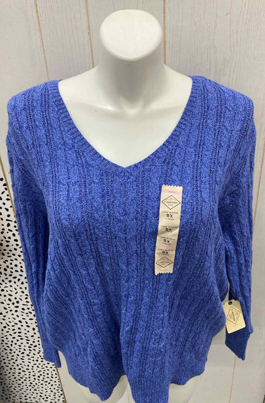 SJB Blue Womens Size 5X Sweater