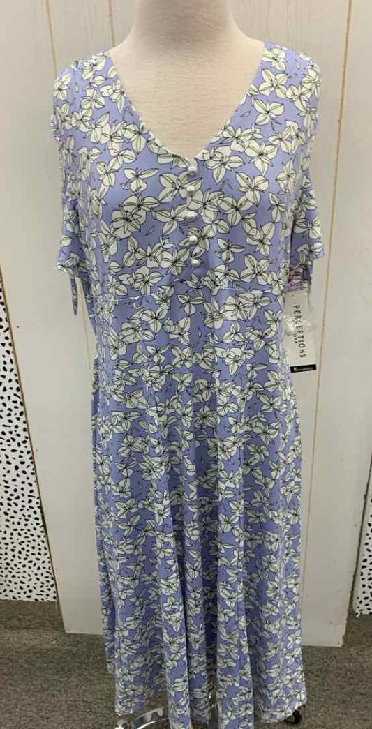 Percpetions Blue Womens Size 10 Dress