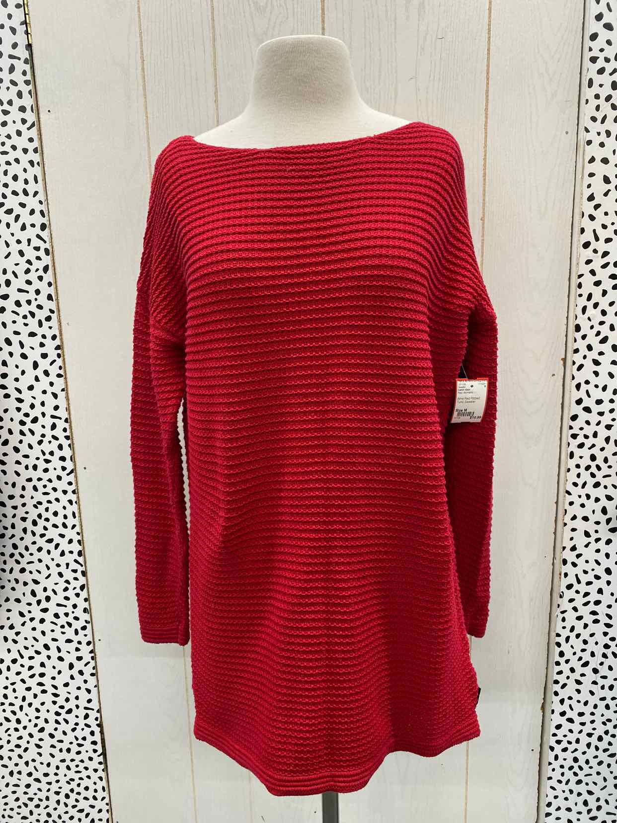 Calvin Klein Red Womens Size M Sweater