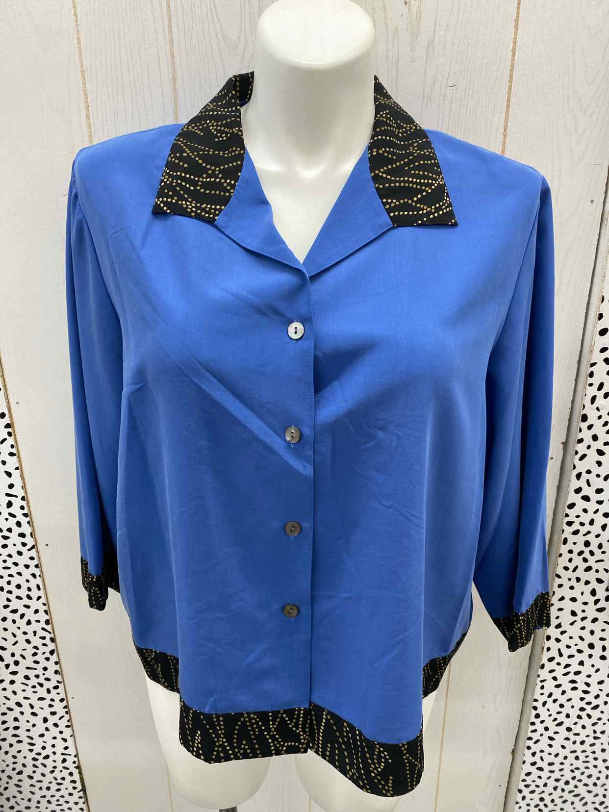 KOOS Blue Womens Size 1X Shirt