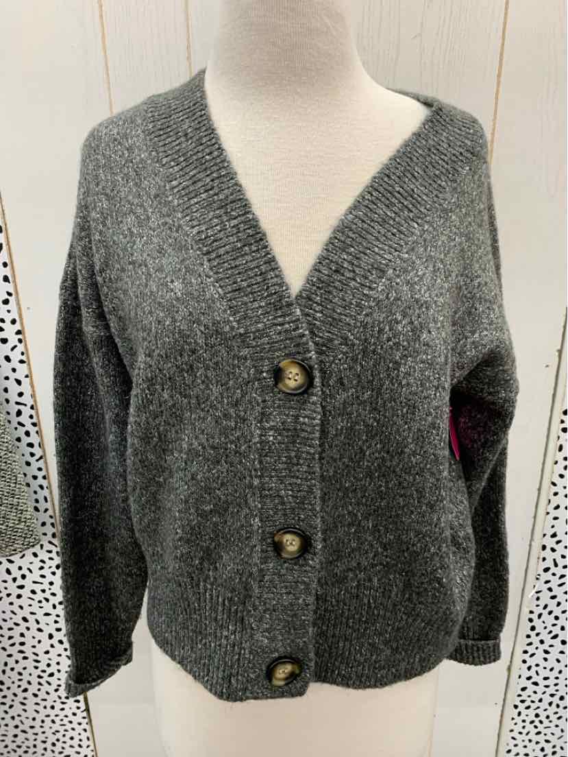 Hem & Thread Gray Womens Size Small Sweater