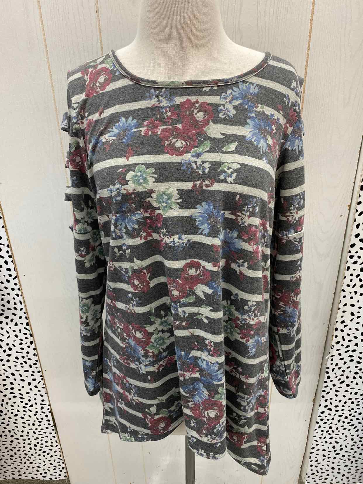 Apt 9 Gray Womens Size M Shirt