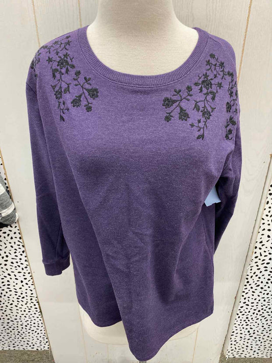 Simply Vera Purple Womens Size Small Shirt