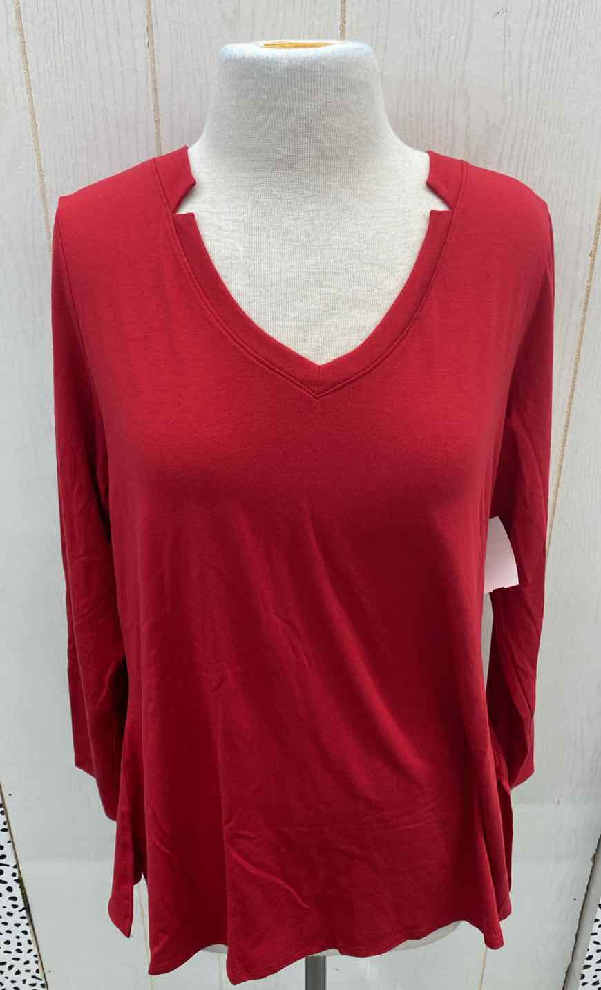 belle by Kim Gravel Red Womens Size M Shirt