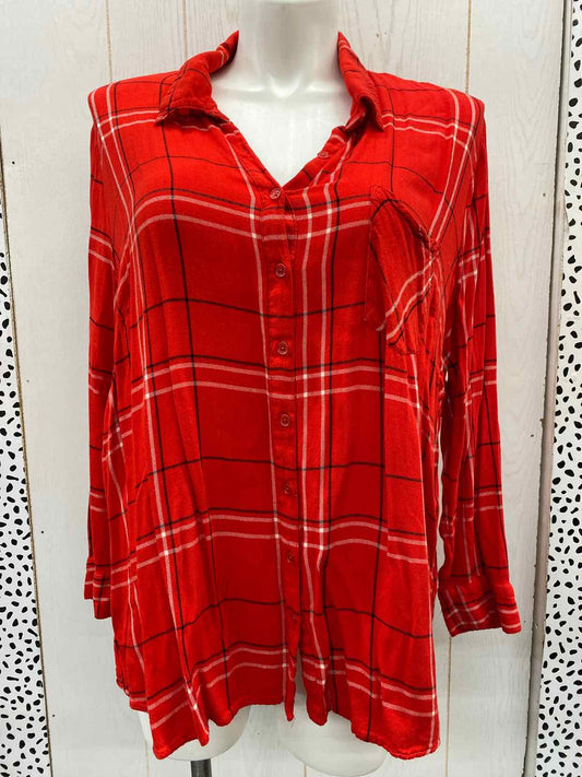 Faded Glory Red Womens Size 22W Shirt