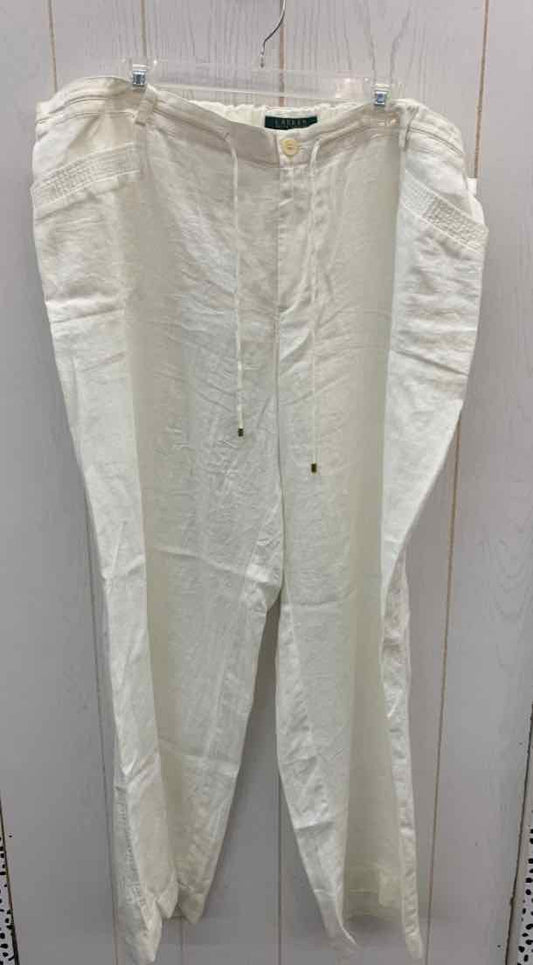 Ralph Lauren Cream Womens Size 22W Pants