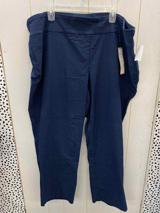 Charter Club Blue Womens Size 24W Pants