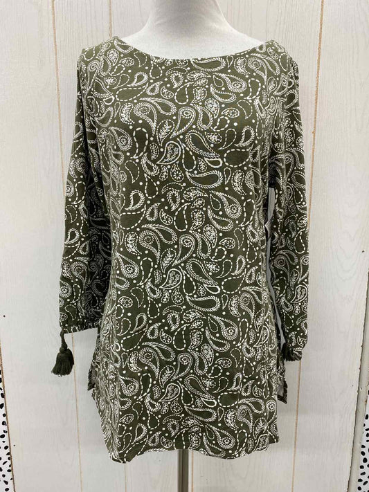 belle by Kim Gravel Olive Womens Size Small Shirt