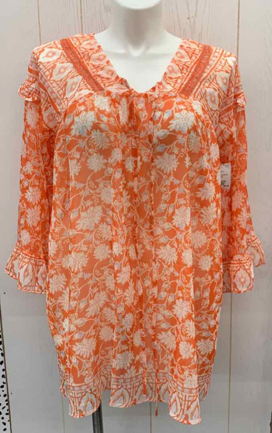 Orange Womens Size 18/20W Shirt