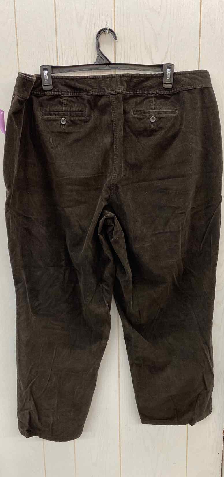 Talbots Brown Womens Size 24W Pants