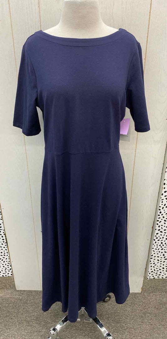 Croft & Barrow Navy Womens Size 6 Dress