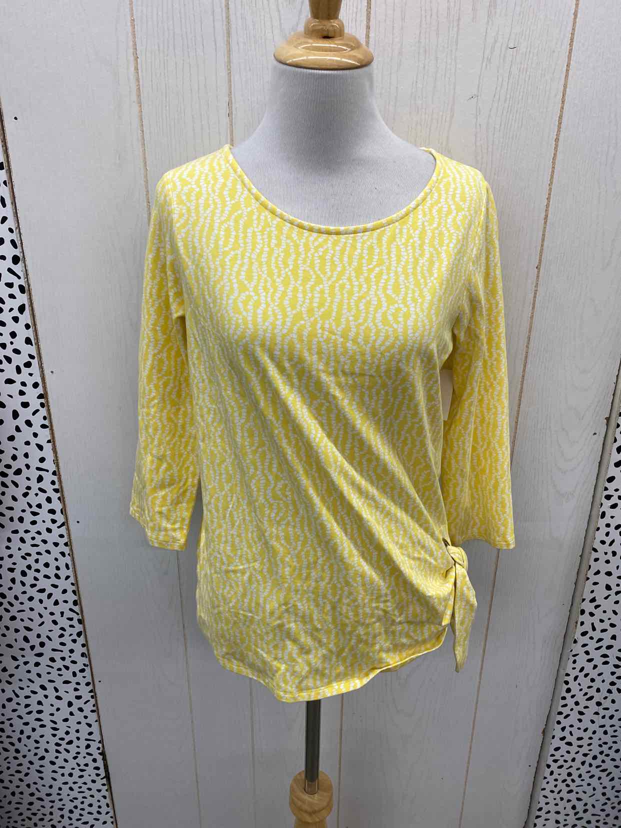 Susan Graver Yellow Womens Size XS/S Shirt