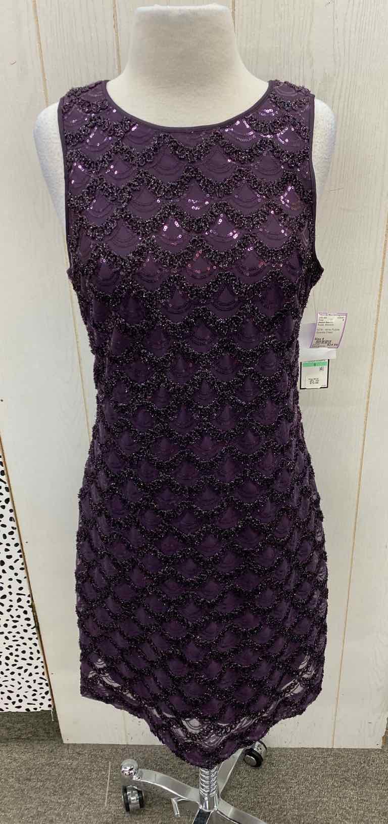 Jessica Howard Purple Womens Size 8 Dress