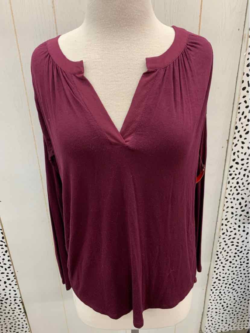 Cable & Gauge Burgundy Womens Size Small Shirt