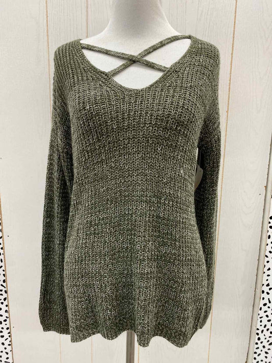 Olive Pink Rose Womens Size Small Sweater