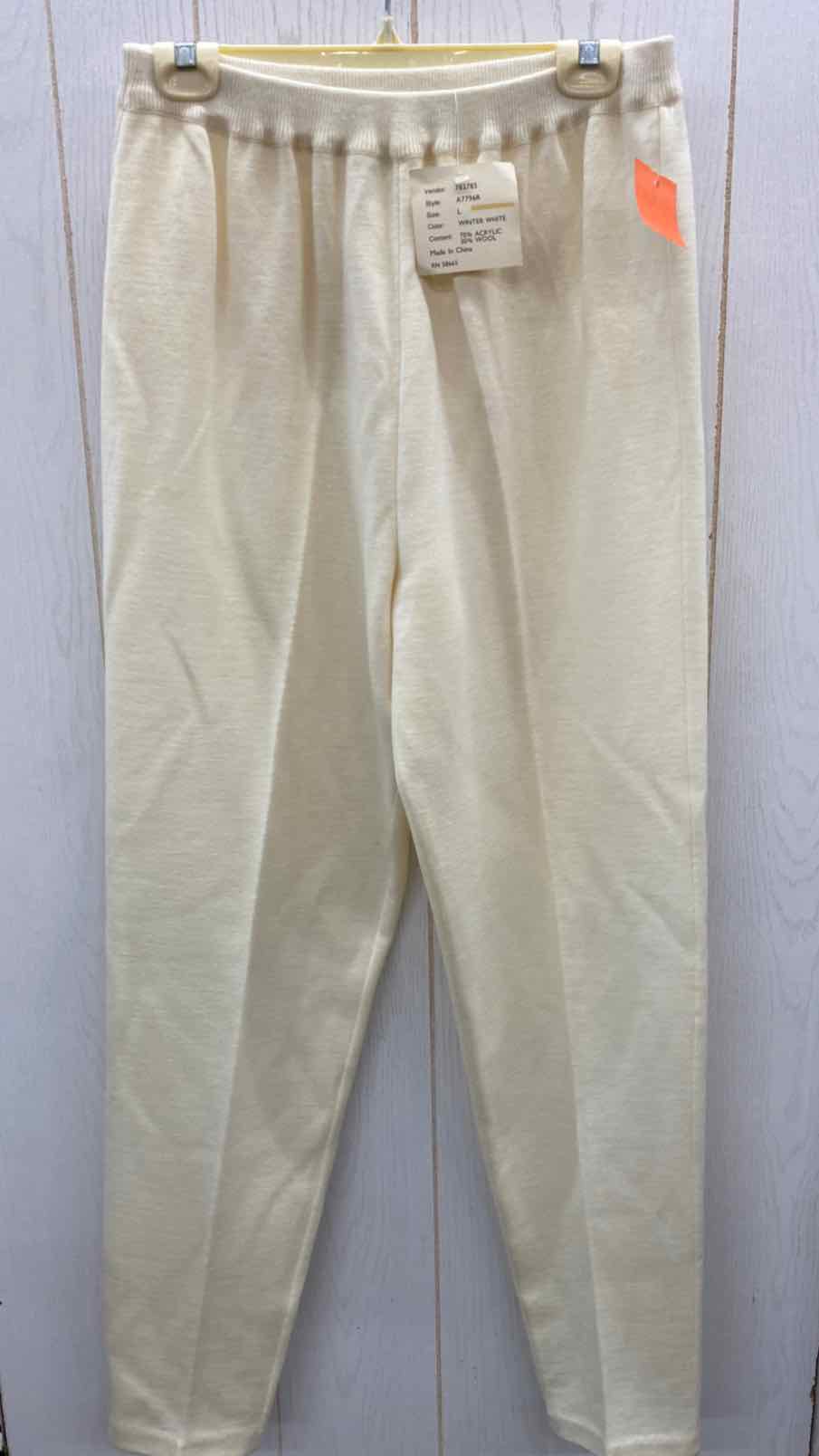 Cream Womens Size 10/12 Pants