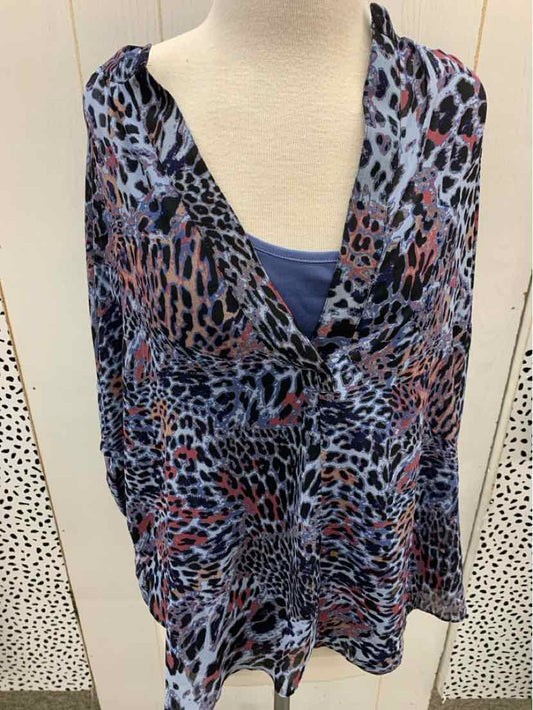 Lisa Rinna Blue Womens Size M/L Shirt