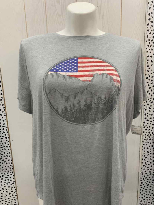 Maurices Gray Womens Size 2X Shirt