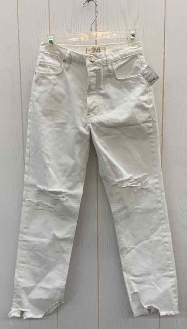 We the Free White Womens Size 0 Jeans