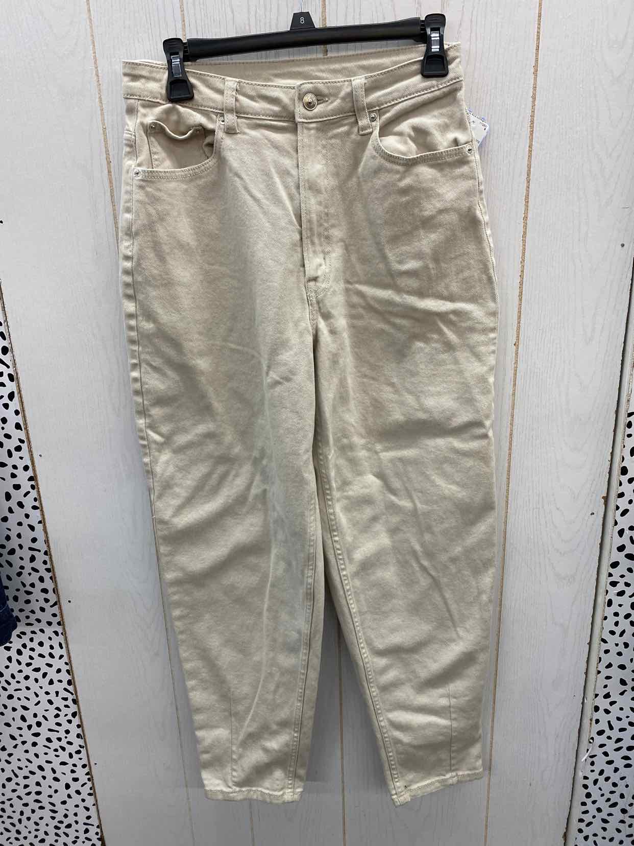 H&M Beige Womens Size 8 Jeans