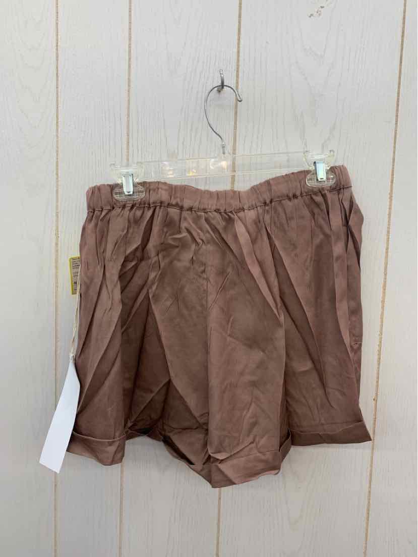 Lumiere Brown Womens Size 8 Shorts