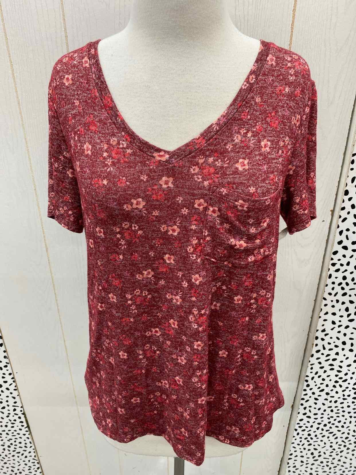 Maurices Burgundy Womens Size M Shirt