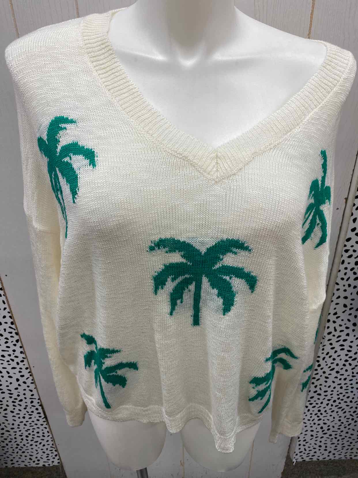 Cream Womens Size 2X Sweater