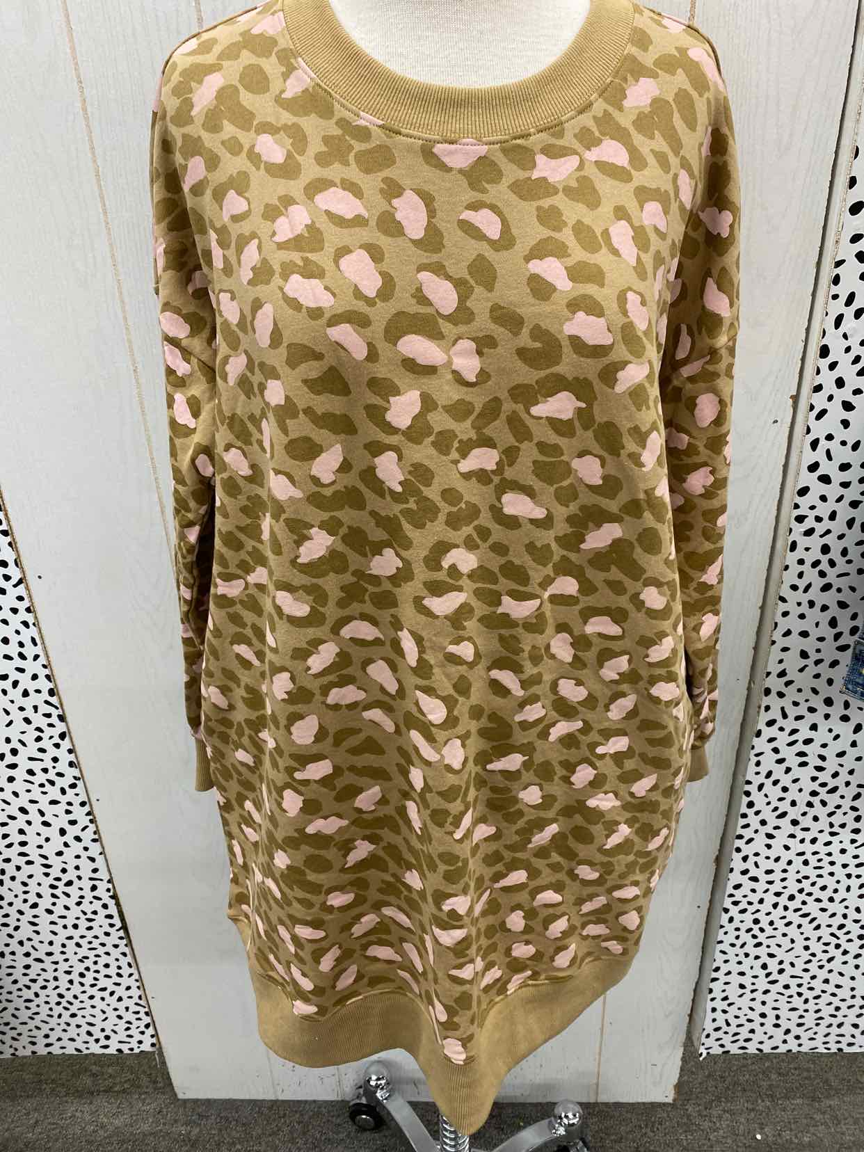 Easel Tan Womens Size Small Shirt