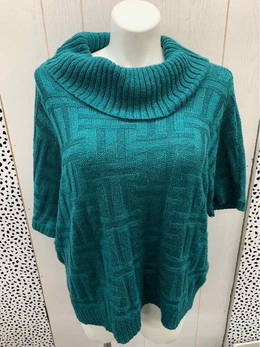 Dressbarn Teal Womens Size 2X Sweater