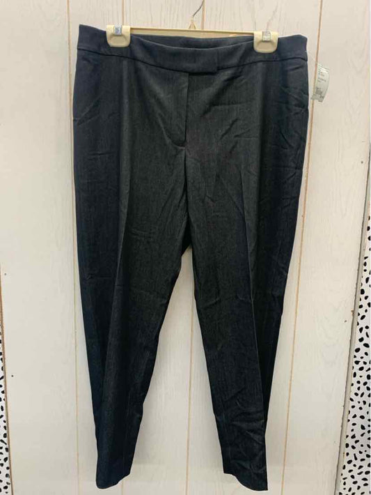 Anne Klein Black Womens Size 12 Pants