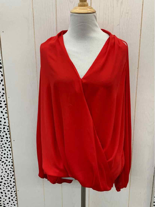 INC Red Womens Size M Shirt