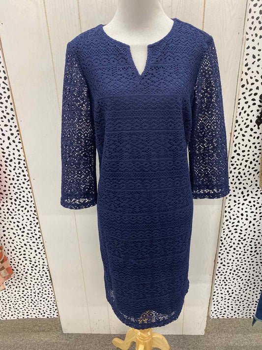 Chico's Navy Womens Size 6 Dress