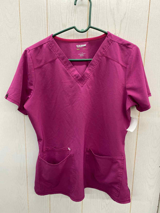 Scrub Star Purple Womens Size Small Scrub Top