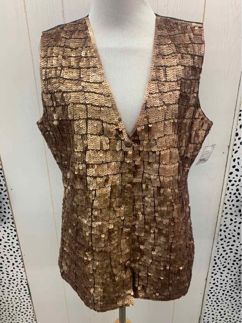 Brown Womens Size M Vest