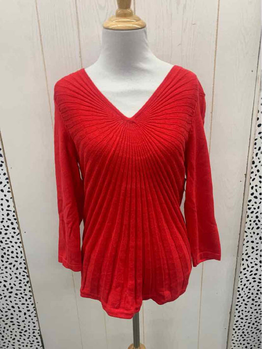 Peter Nygard Red Womens Size M Sweater