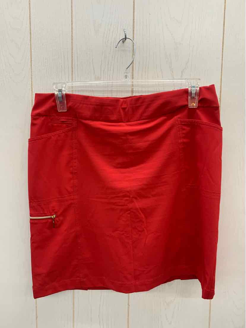 Chico's Red Womens Size 10 Skirt