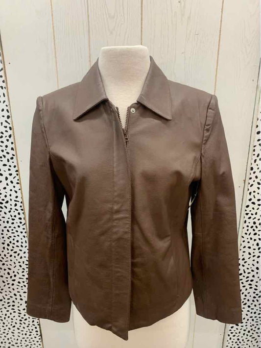 CLIO Brown Womens Size 4 Jacket (Outdoor)