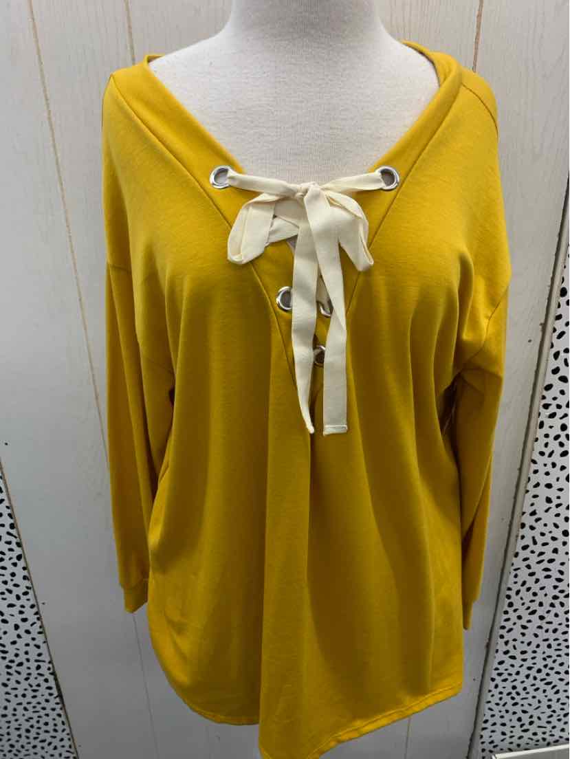 Bibi Yellow Womens Size M Shirt